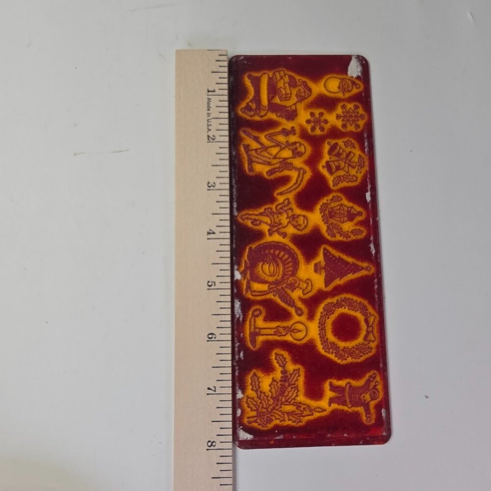 Vintage Christmas Gestetner Symbols Plate Stencil Holiday England Santa Claus - Picture 9 of 13